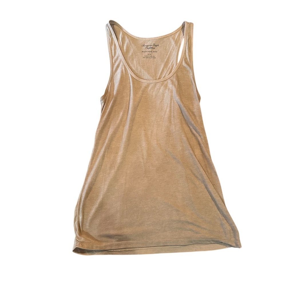 American Eagle Outfitters Beige Boyfriend Tank